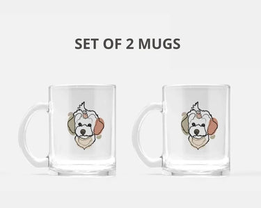 Furiendship - Custom Glass Pet Mug Set of 2